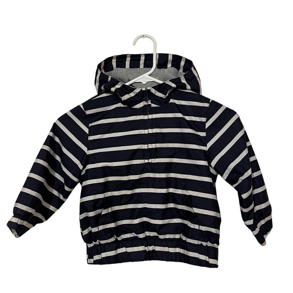 Gap Baby Half Zip Hoodie with Kangaroo Pocket Size 3